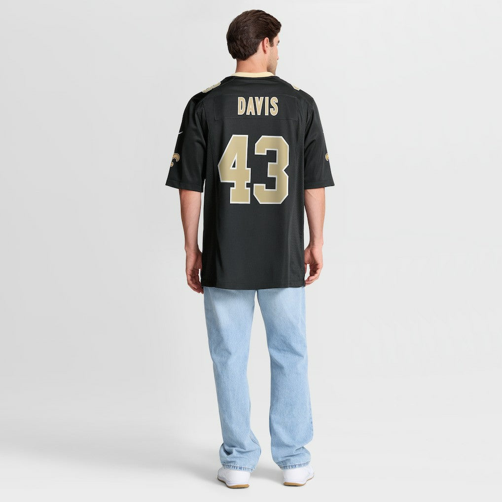 Michael Davis  Team Game Jersey - New Orleans Saints