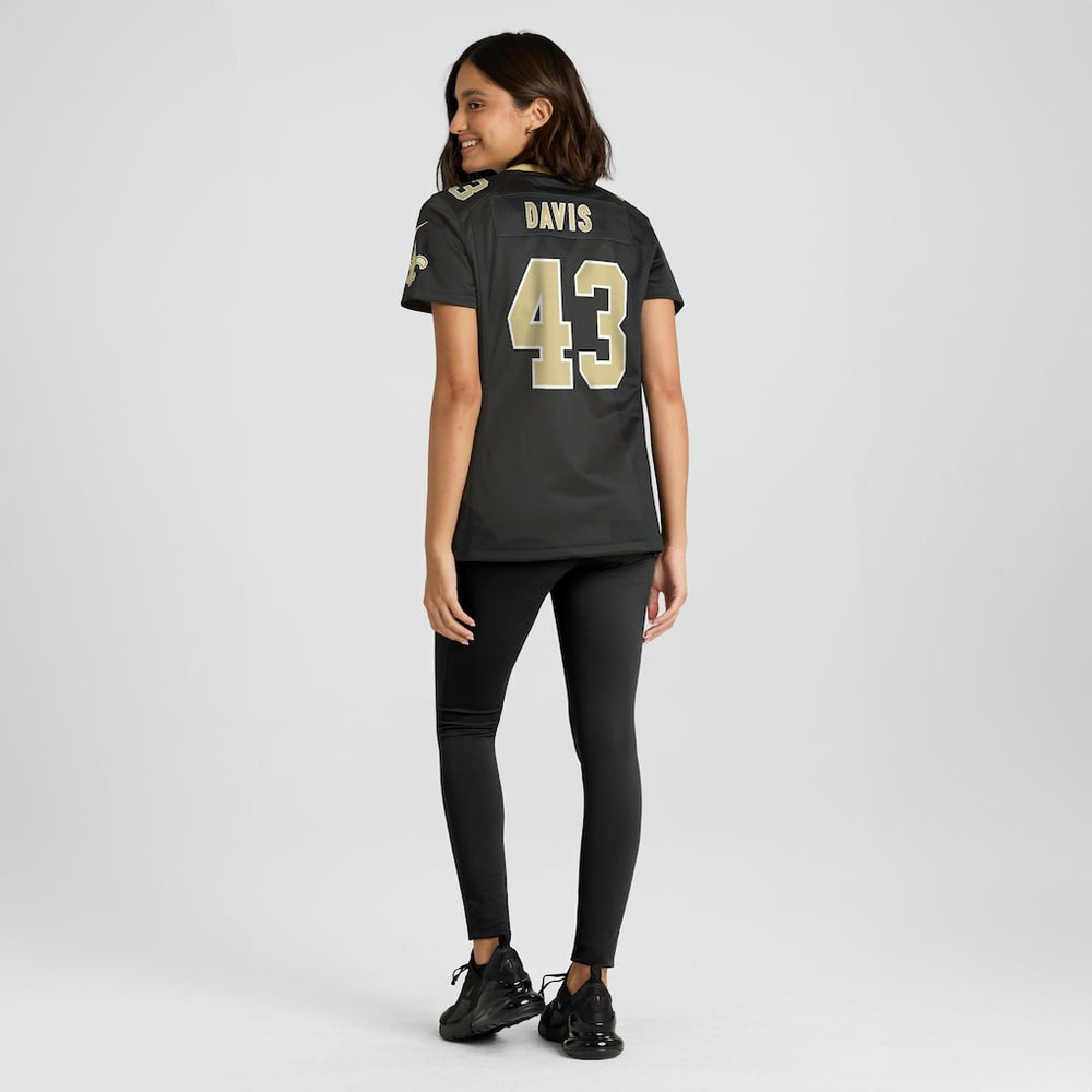Michael Davis  Women's Team Game Jersey - New Orleans Saints