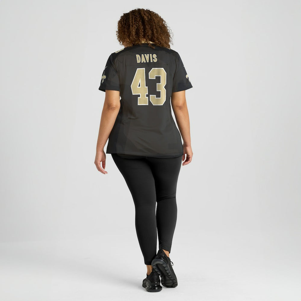 Michael Davis  Women's Team Game Jersey - New Orleans Saints