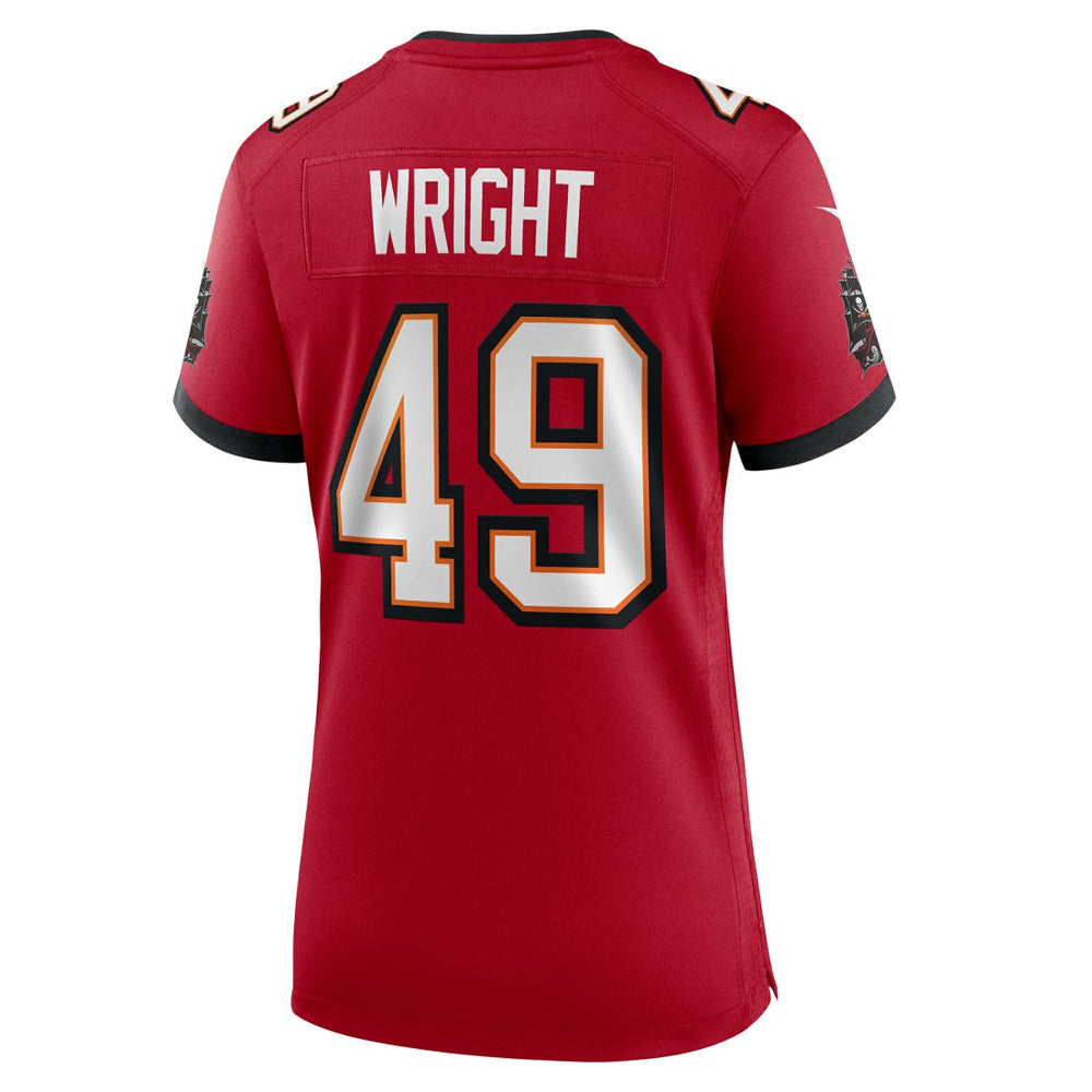 Owen Wright  Women's Team Game Jersey - Tampa Bay Buccaneers