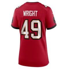 Owen Wright  Women's Team Game Jersey - Tampa Bay Buccaneers