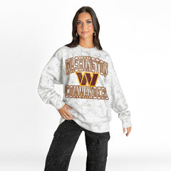 Gameday Couture Women's Whiteout Oversized Premium Fleece Sweatshirt - Washington Commanders