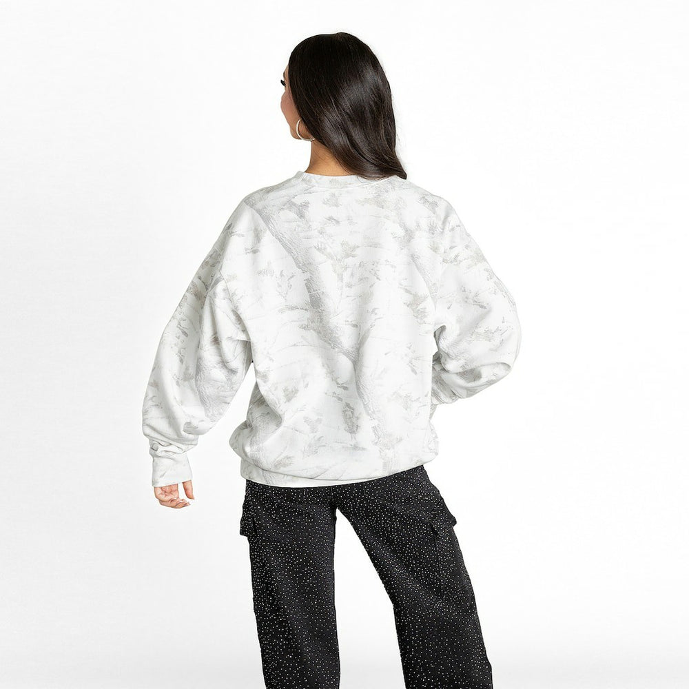 Gameday Couture Women's Whiteout Oversized Premium Fleece Sweatshirt - Washington Commanders