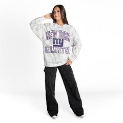 Gameday Couture Women's Whiteout Oversized Premium Fleece Sweatshirt - New York Giants