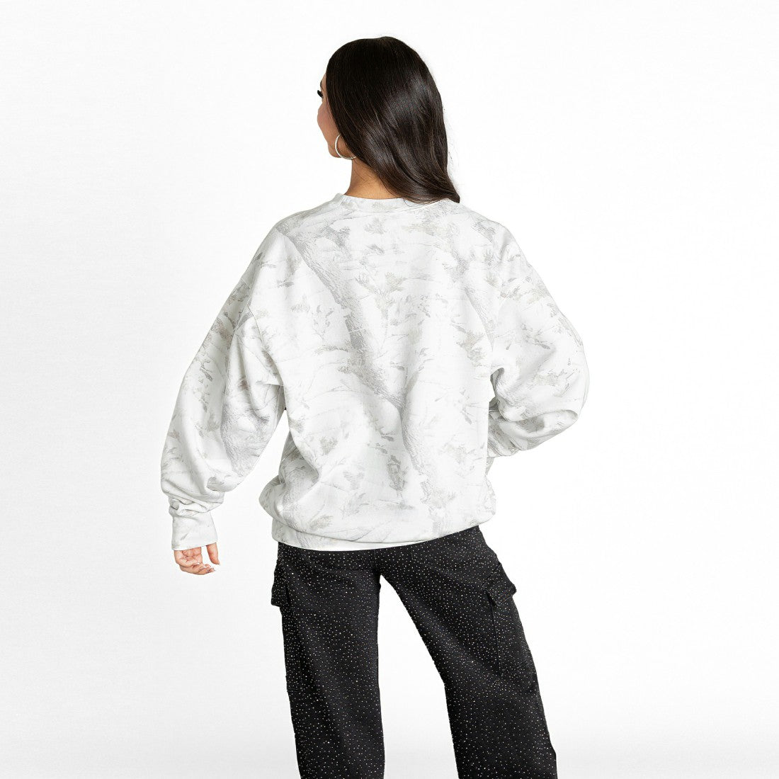 Gameday Couture Women's Whiteout Oversized Premium Fleece Sweatshirt - Detroit Lions