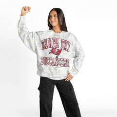 Gameday Couture Women's Whiteout Oversized Premium Fleece Sweatshirt - Tampa Bay Buccaneers