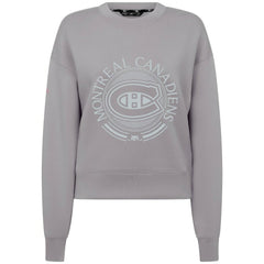 NHL Gray Montreal Canadiens Levelwear Women's Slate & Snow Sponge Tri-Blend Sweatshirt