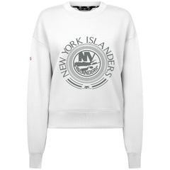 NHL White New York Islanders Levelwear Women's Slate & Snow Sponge Tri-Blend Sweatshirt