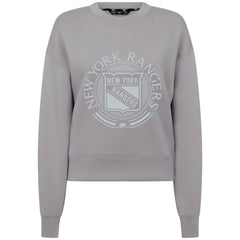 NHL Gray New York Rangers Levelwear Women's Slate & Snow Sponge Tri-Blend Sweatshirt
