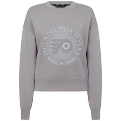 NHL Gray Philadelphia Flyers Levelwear Women's Slate & Snow Sponge Tri-Blend Sweatshirt
