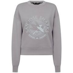 NHL Gray San Jose Sharks Levelwear Women's Slate & Snow Sponge Tri-Blend Sweatshirt