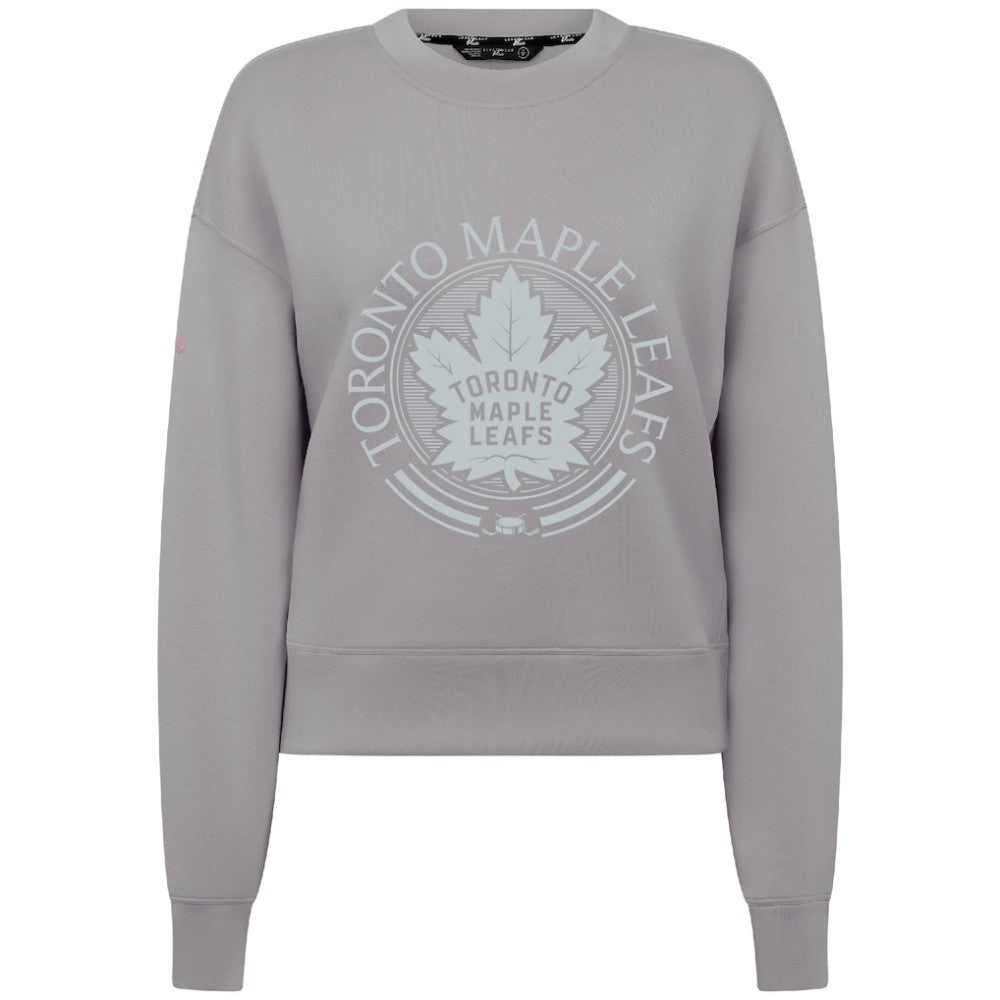 NHL Gray Toronto Maple Leafs Levelwear Women's Slate & Snow Sponge Tri-Blend Sweatshirt