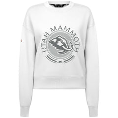 NHL White Utah Mammoth Levelwear Women's Slate & Snow Sponge Tri-Blend Sweatshirt