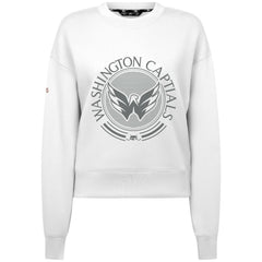 NHL White Washington Capitals Levelwear Women's Slate & Snow Sponge Tri-Blend Sweatshirt