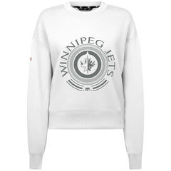 NHL White Winnipeg Jets Levelwear Women's Slate & Snow Sponge Tri-Blend Sweatshirt