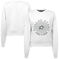 NHL White Dallas Stars Levelwear Women's Slate & Snow Sponge Tri-Blend Sweatshirt