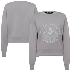 NHL Gray Florida Panthers Levelwear Women's Slate & Snow Sponge Tri-Blend Sweatshirt