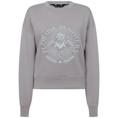 NHL Gray Florida Panthers Levelwear Women's Slate & Snow Sponge Tri-Blend Sweatshirt