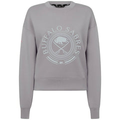 NHL Gray Buffalo Sabres Levelwear Women's Slate & Snow Sponge Tri-Blend Sweatshirt