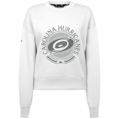 NHL White Carolina Hurricanes Levelwear Women's Slate & Snow Sponge Tri-Blend Sweatshirt