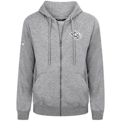 NHL Gray Utah Mammoth Levelwear Podium Chenille Logo Full-Zip Hoodie