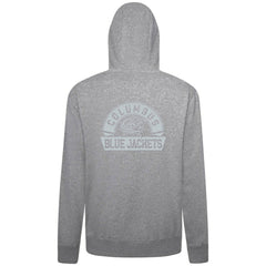 NHL Gray Columbus Blue Jackets Levelwear Podium Chenille Logo Full-Zip Hoodie
