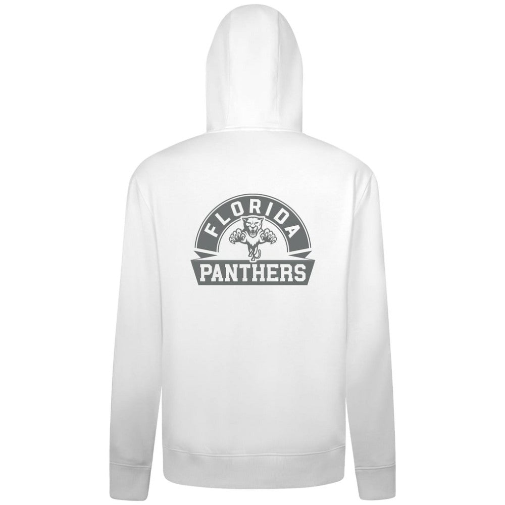 NHL White Florida Panthers Levelwear Podium Chenille Logo Full-Zip Hoodie