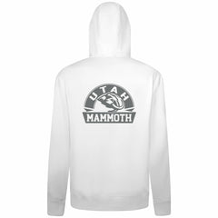 NHL White Utah Mammoth Levelwear Podium Chenille Logo Full-Zip Hoodie