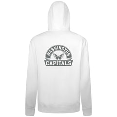 NHL White Washington Capitals Levelwear Podium Chenille Logo Full-Zip Hoodie