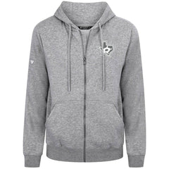 NHL Gray Dallas Stars Levelwear Podium Chenille Logo Full-Zip Hoodie