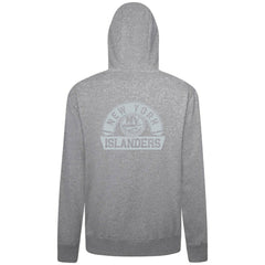 NHL Gray New York Islanders Levelwear Podium Chenille Logo Full-Zip Hoodie