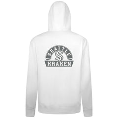 NHL White Seattle Kraken Levelwear Podium Banner Arch Full-Zip Hoodie
