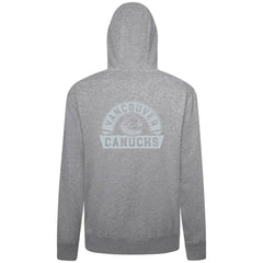 NHL Gray Vancouver Canucks Levelwear Podium Banner Arch Full-Zip Hoodie