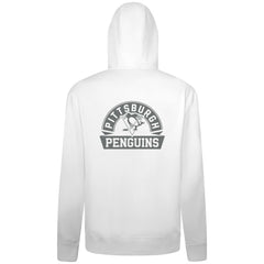 NHL White Pittsburgh Penguins Levelwear Podium Banner Arch Full-Zip Hoodie
