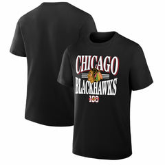 NHL Black Chicago Blackhawks Fanatics Legacy T-Shirt