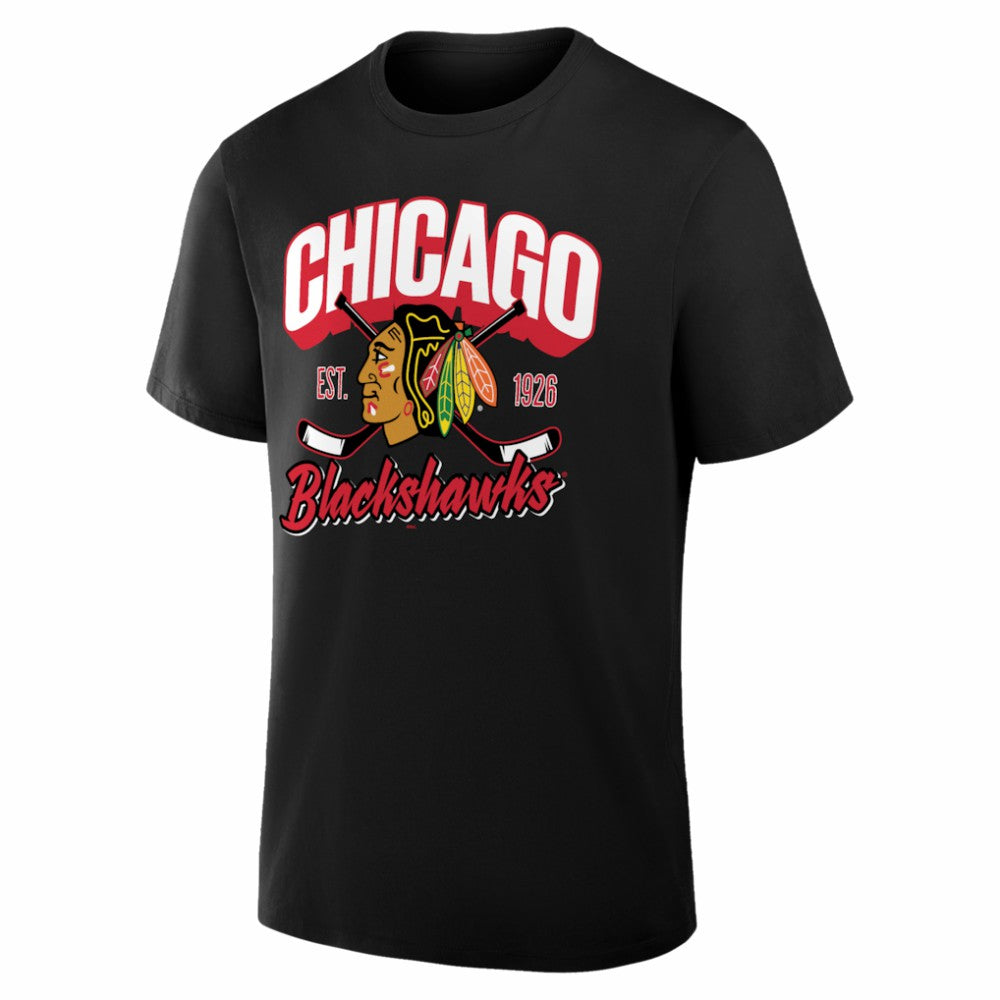 NHL Black Chicago Blackhawks Fanatics Legacy T-Shirt