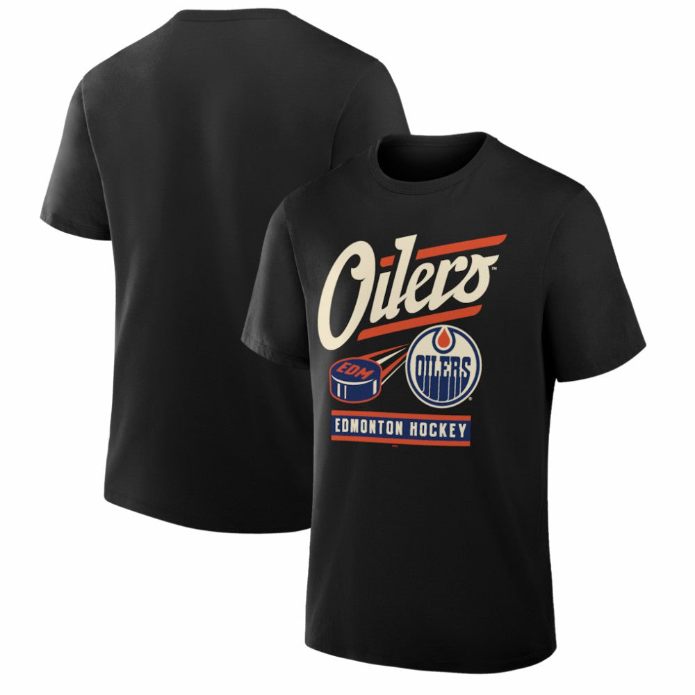 NHL Black Edmonton Oilers Fanatics Legacy T-Shirt