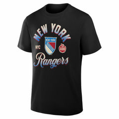 NHL Black New York Rangers Fanatics Legacy T-Shirt