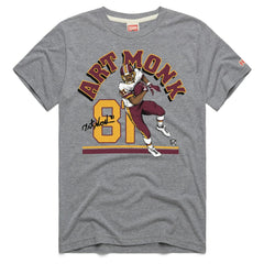 Art Monk  Homage Unisex Retired Player Classic Illustration Tri-Blend T-Shirt - Washington Commanders