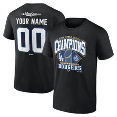 MLB Los Angeles Dodgers 2025 World Series Champions Custom Name & Number T-Shirt