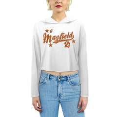 Baker Mayfield  Majestic Threads Women's Glitter Wordmark Hoodie - Tampa Bay Buccaneers