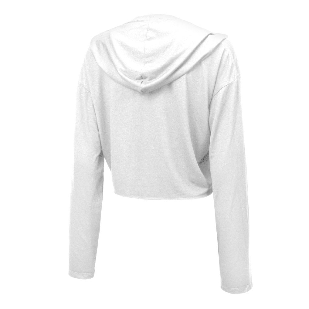 Jaxson Dart  Majestic Threads Women's Glitter Wordmark Hoodie - New York Giants