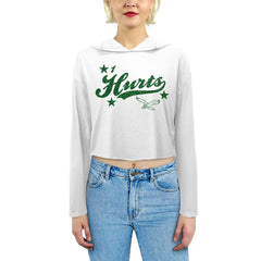 Jalen Hurts  Majestic Threads Women's Glitter Wordmark Hoodie - Philadelphia Eagles