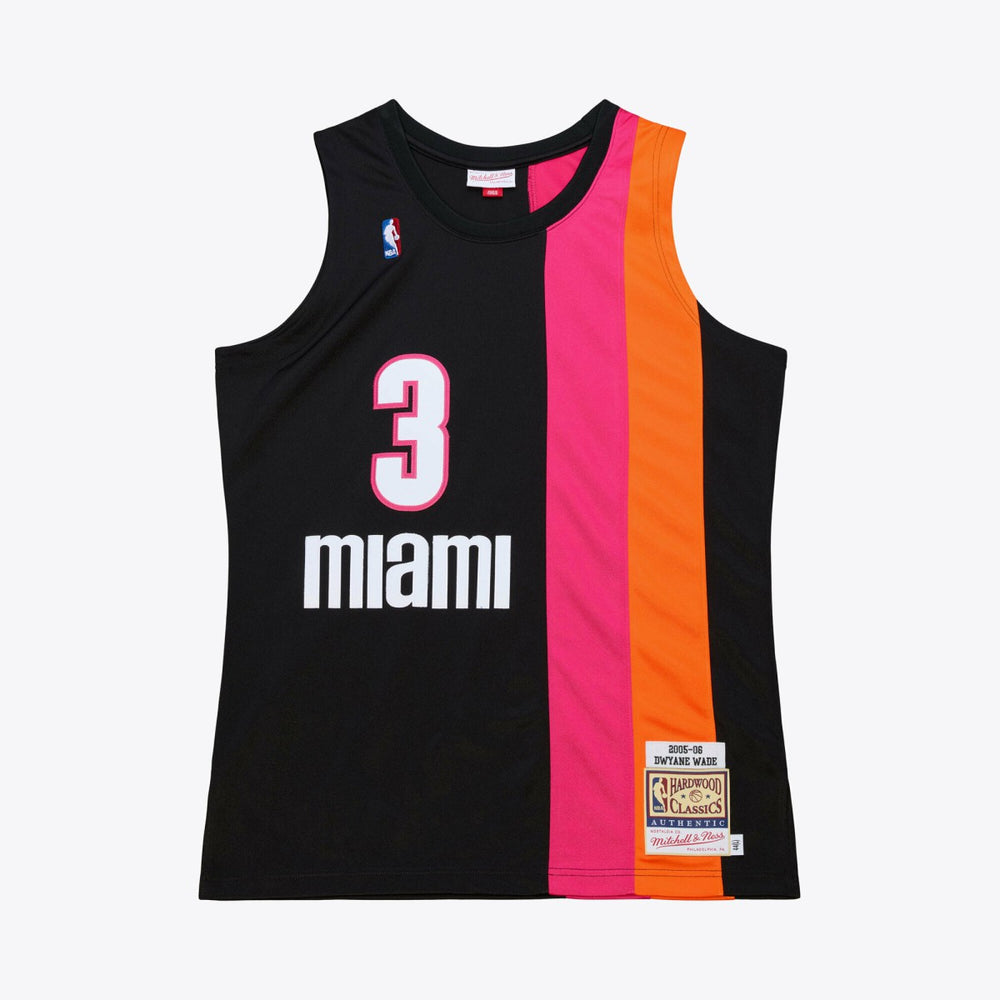 NBA Dwyane Wade Miami Heat 2005-06 Hardwood Classics Authentic Jersey