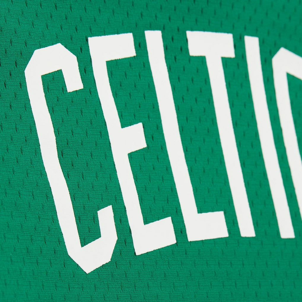 NBA Larry Bird Boston Celtics Mesh Name & Number Short Sleeve Hoodie