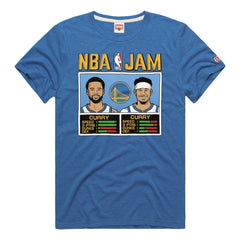 NBA Stephen Curry & Seth Curry Golden State Warriors Homage NBA Jam Tri-Blend T-Shirt sale