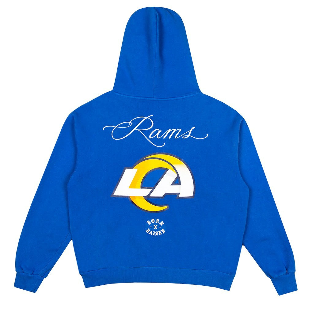 Born x Raised Unisex Fine Line Hoodie - Los Angeles Rams