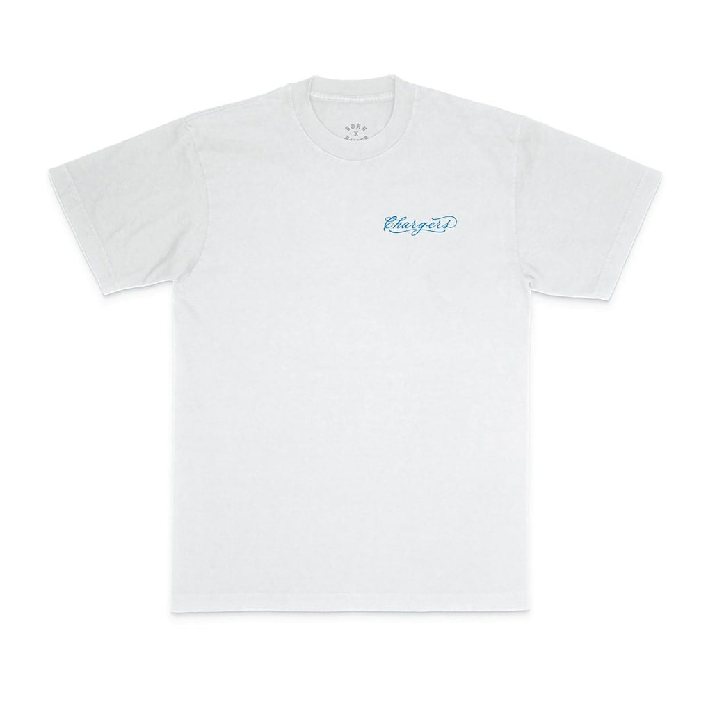 Born x Raised Unisex Fine Line T-Shirt - Los Angeles Chargers
