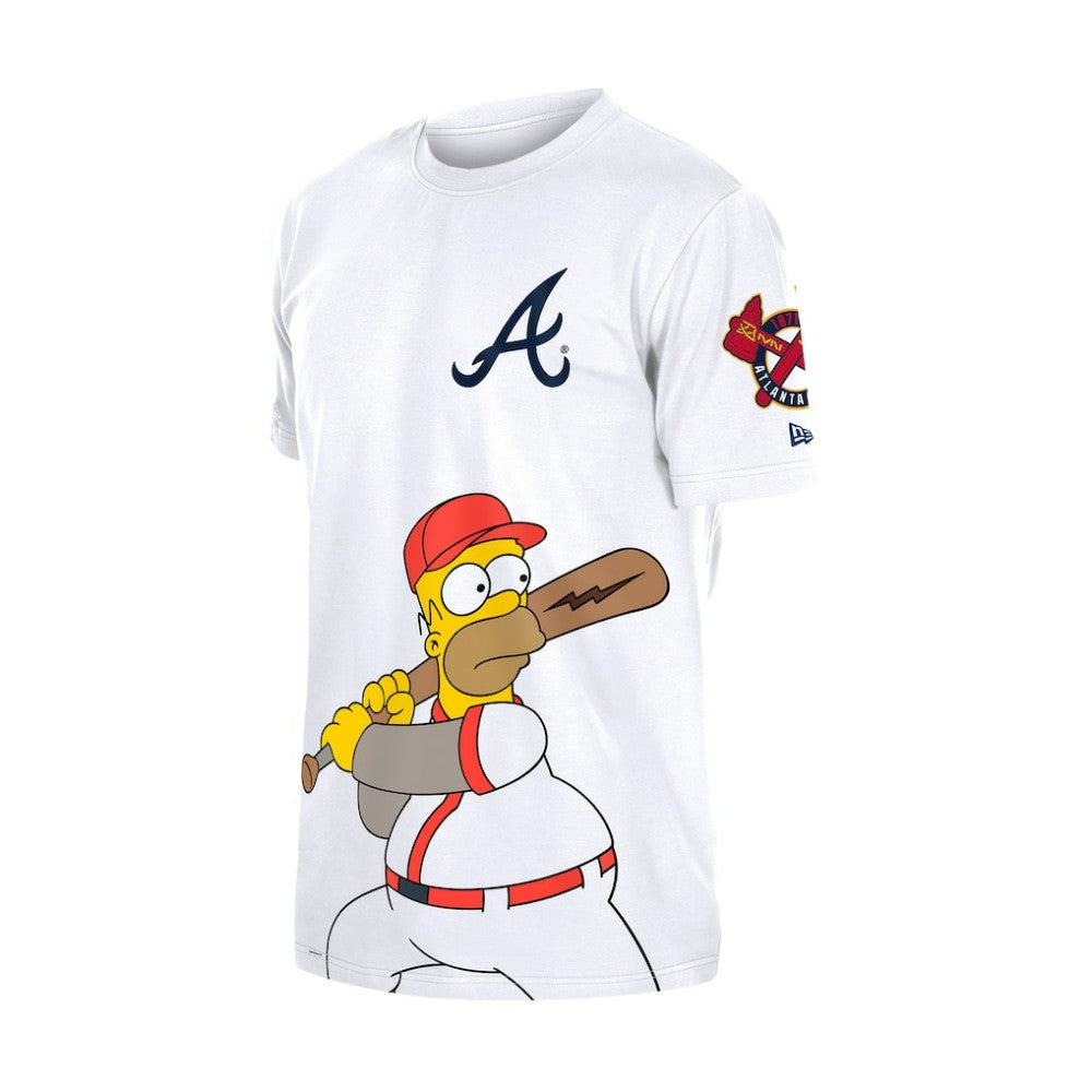 MLB Atlanta Braves New Era MLB x Simpsons Homer Wonderbat T-Shirt