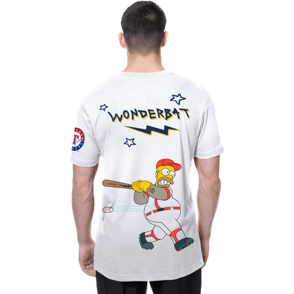 MLB Texas Rangers New Era MLB x Simpsons Homer Wonderbat T-Shirt